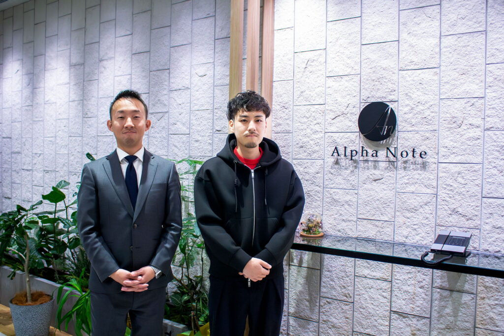 アルファノート株式会社に訪問してインタビューをした様子