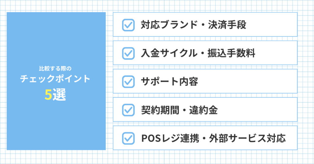 ステラパックとペイゲートを比較する際のチェックポイント5選