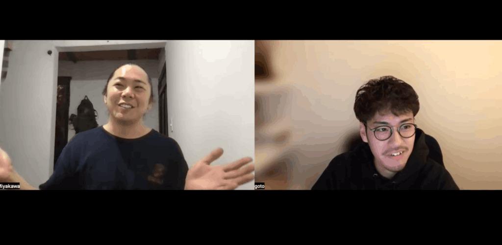 宮川さんのインタビューの様子